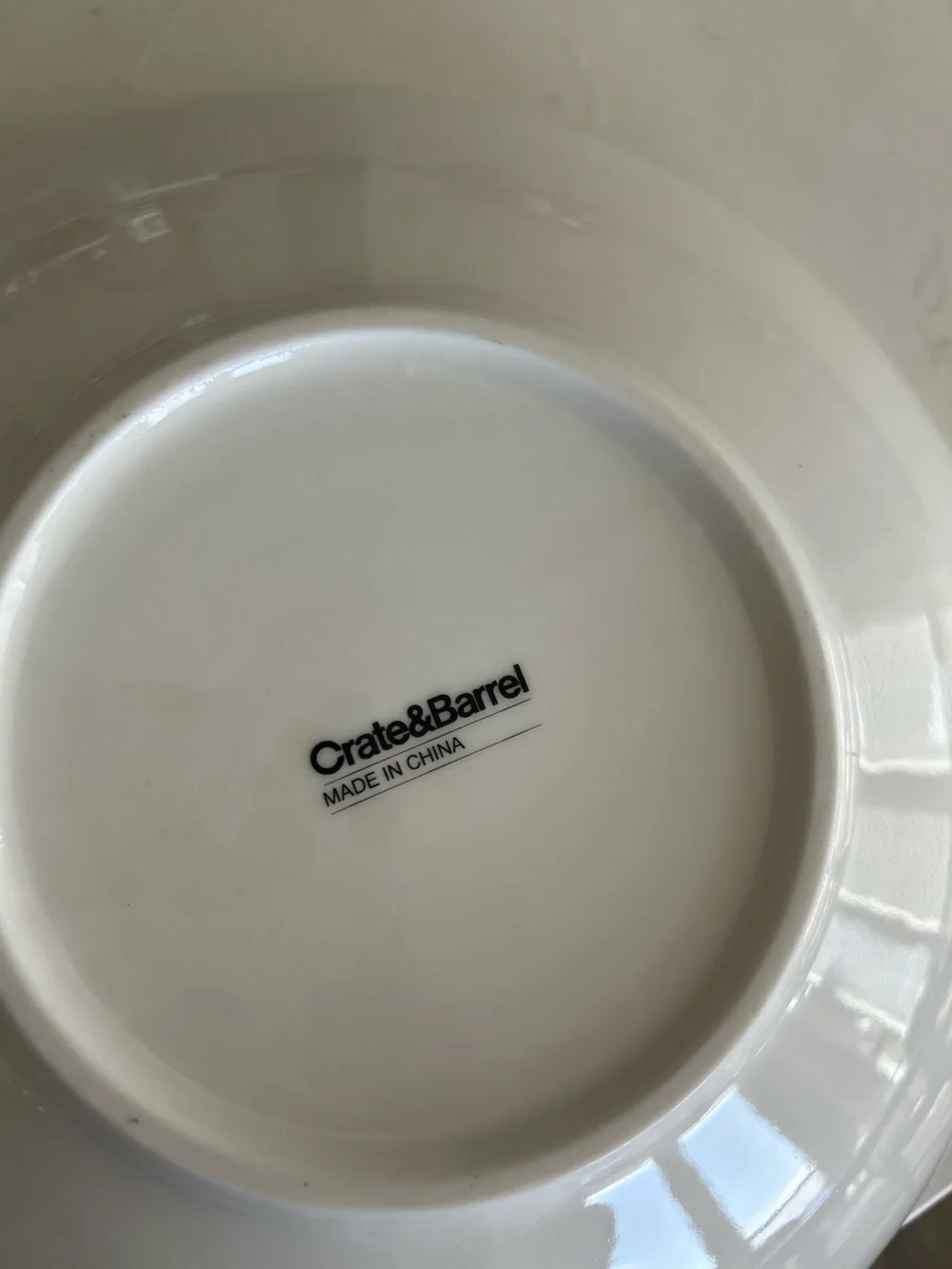 Crate&Barrel Large Italian Pasta Salad Serving Bowl